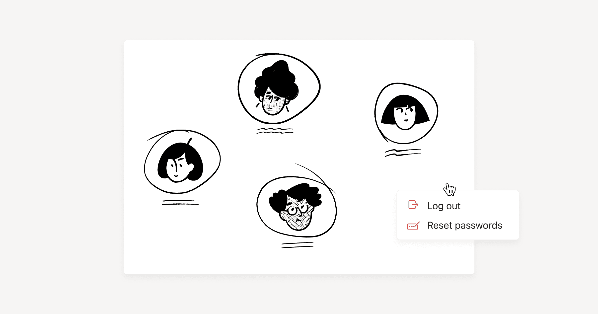managed users dashboard and controls