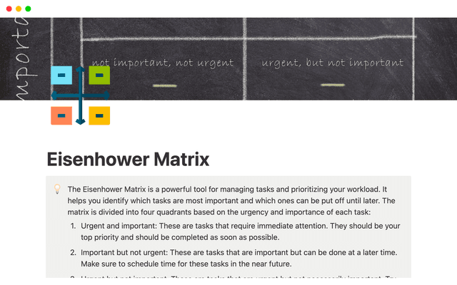 Eisenhower Matrix